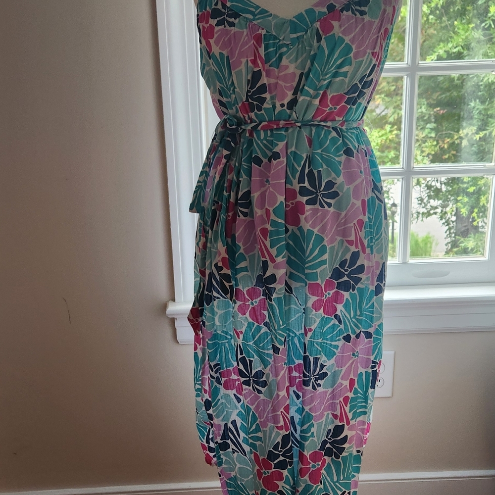 GAP cotton dress floral print size XS